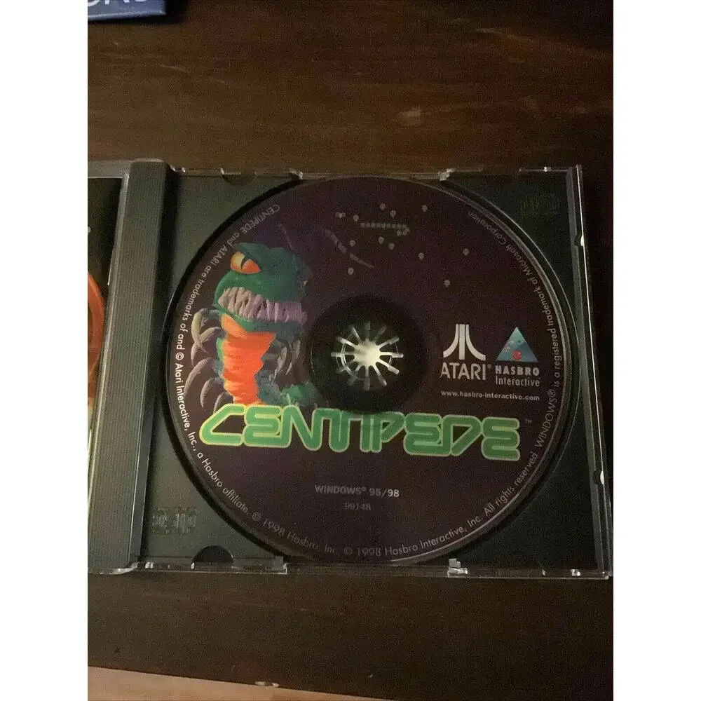 Centipede Game Win 95/98 PC CD-ROM Atari Hasbro for Windows Computer Complete!!